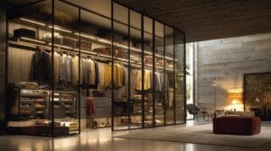 Открытые гардеробные системы