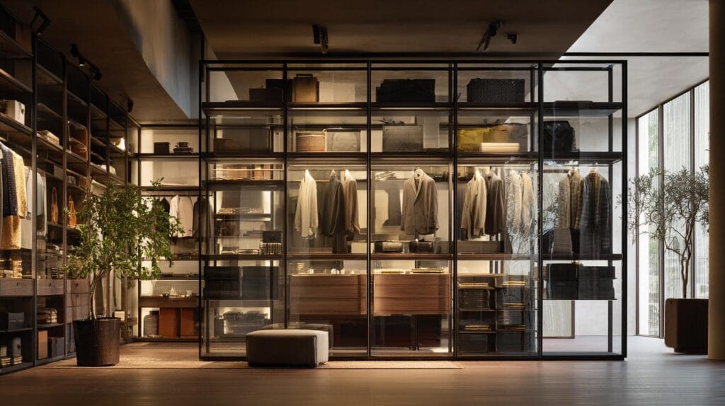 Практичность открытых гардеробных систем - Быстрее и Удобнее собираться. Так открытая гардеробная система меняет утро и пространство 9 Гардеробные комнаты на заказ - изготовление и продажа гардеробных, шкафов, дверей Открытая гардеробная система