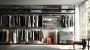 открытая гардеробная система