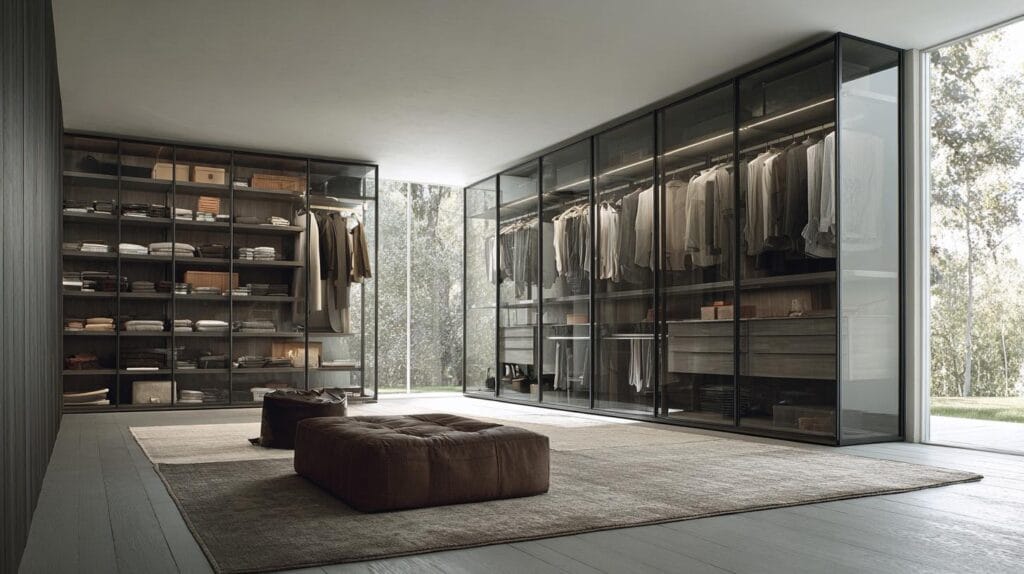 Практичность открытых гардеробных систем - Быстрее и Удобнее собираться. Так открытая гардеробная система меняет утро и пространство 10 Гардеробные комнаты на заказ - изготовление и продажа гардеробных, шкафов, дверей Открытые гардеробные системы