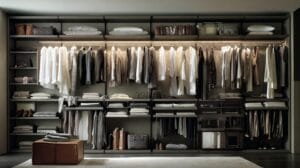 открытая гардеробная система