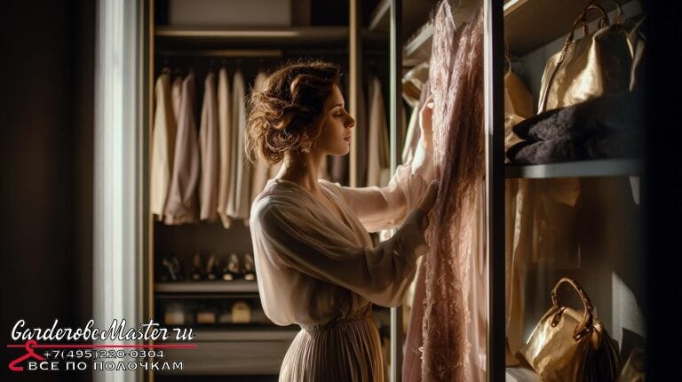 открытая гардеробная система в стиле Rimadesio Zenit