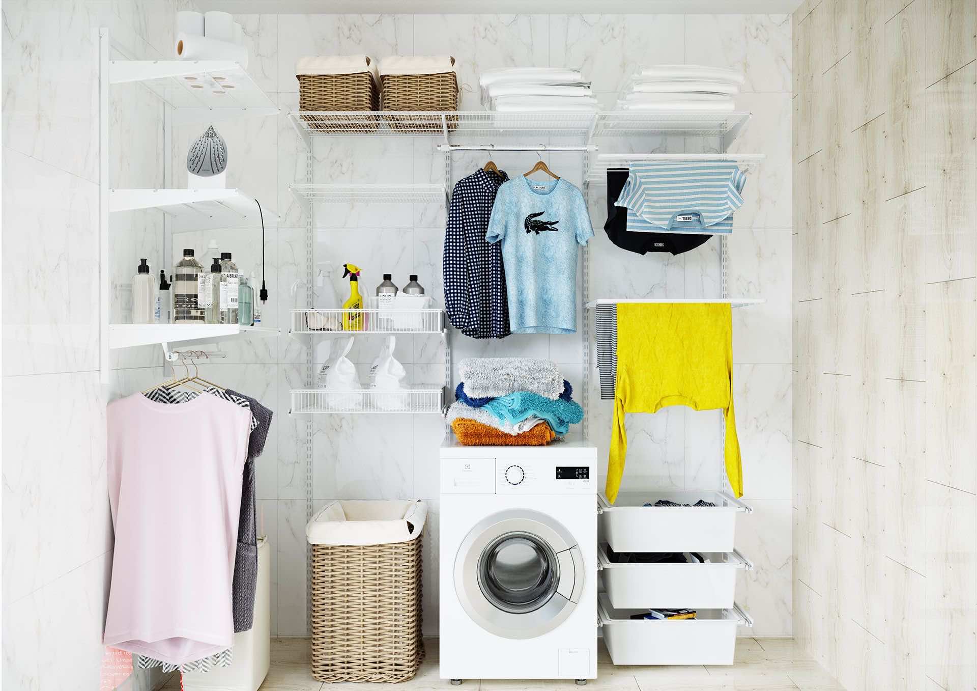 Сушилка для белья ARISTO — стальная конструкция с корзинами и вентиляцией