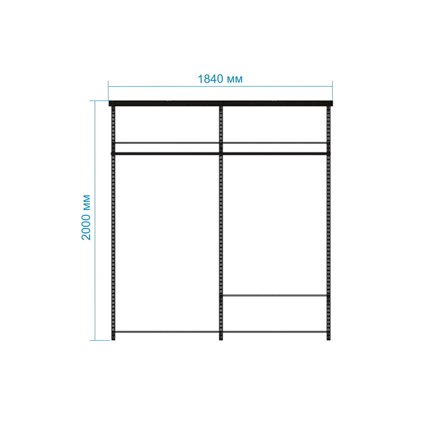 Гардеробная система Gardie линейная