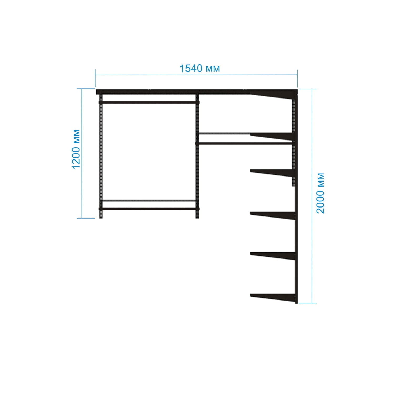 Гардеробная система Gardie для компактных пространств
