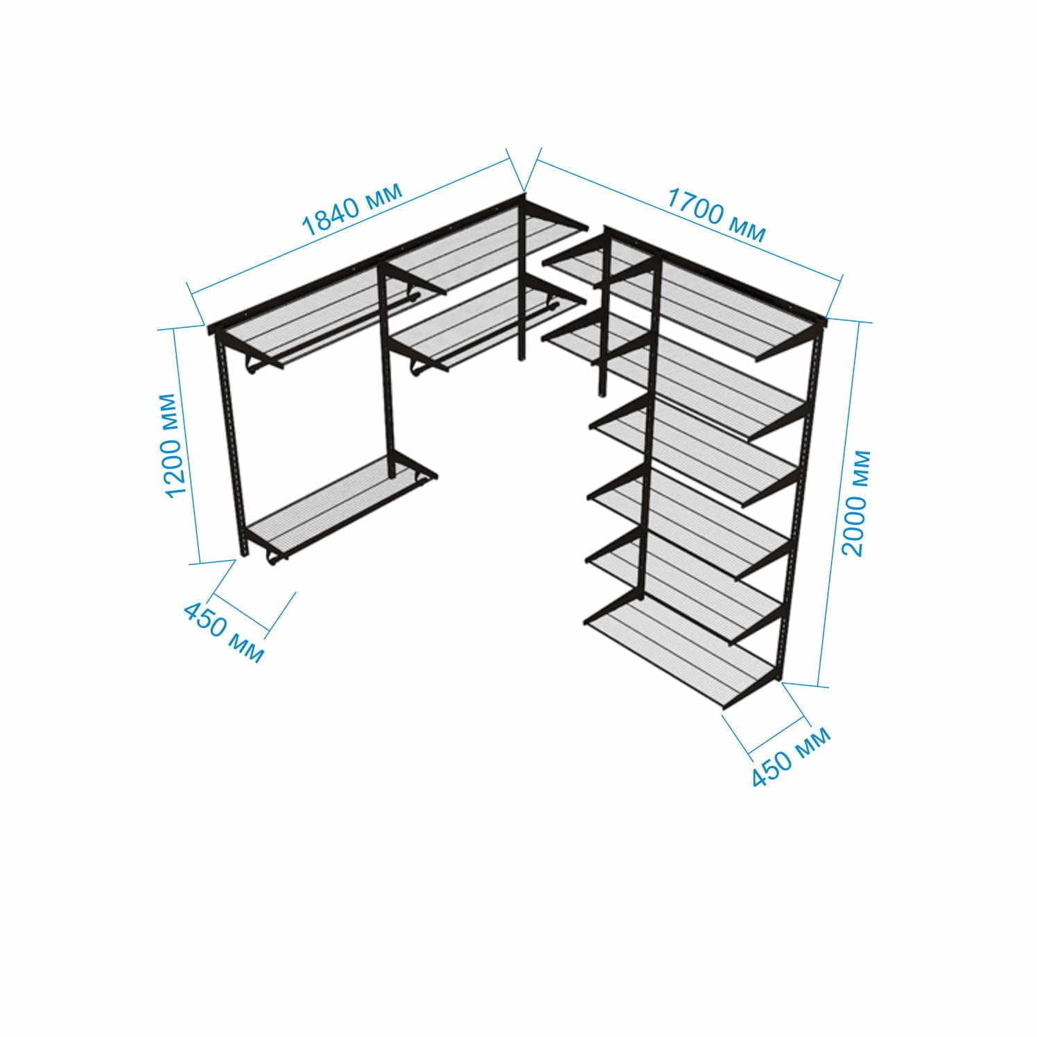 Гардеробная система Gardie для компактных пространств