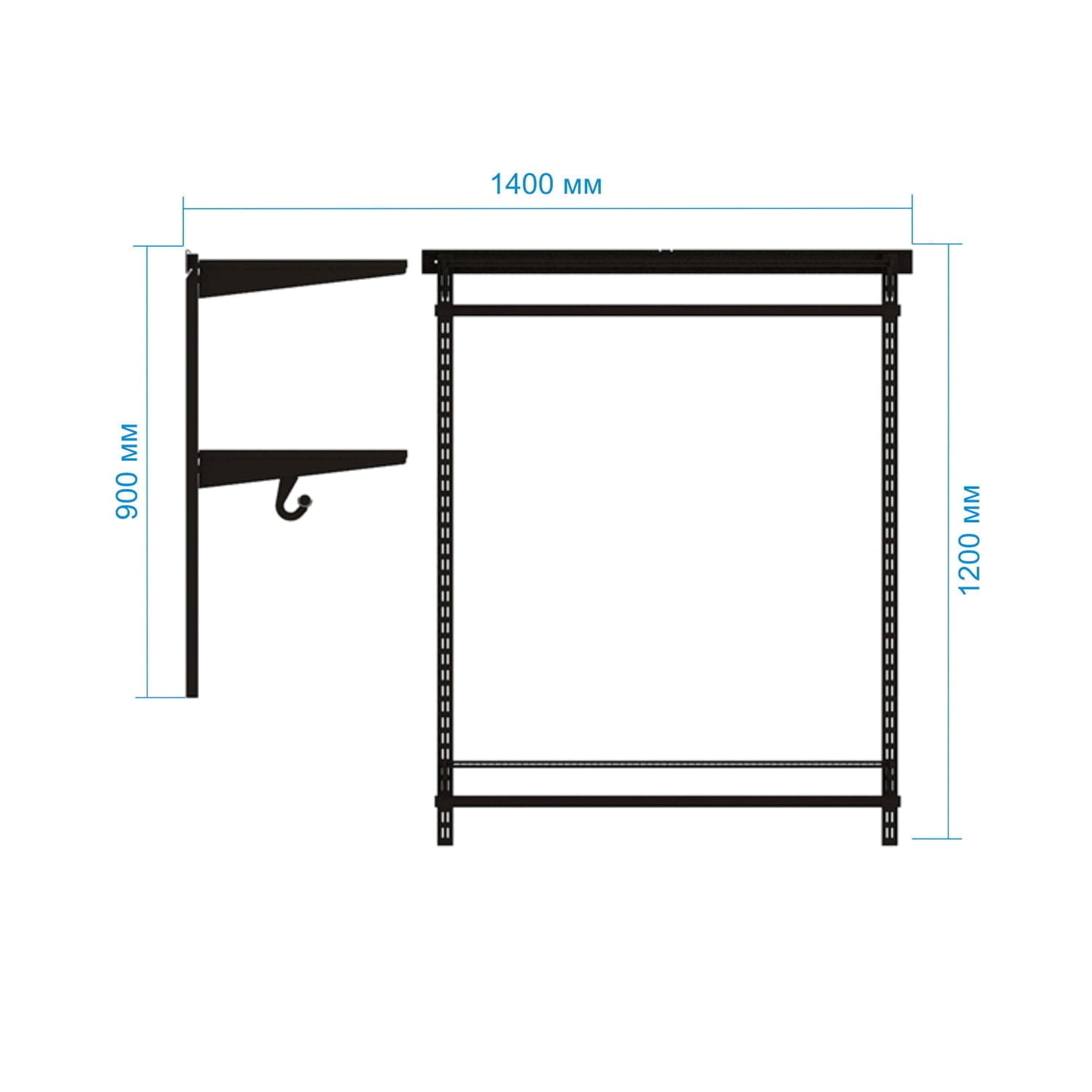 Гардеробная система Gardie угловая
