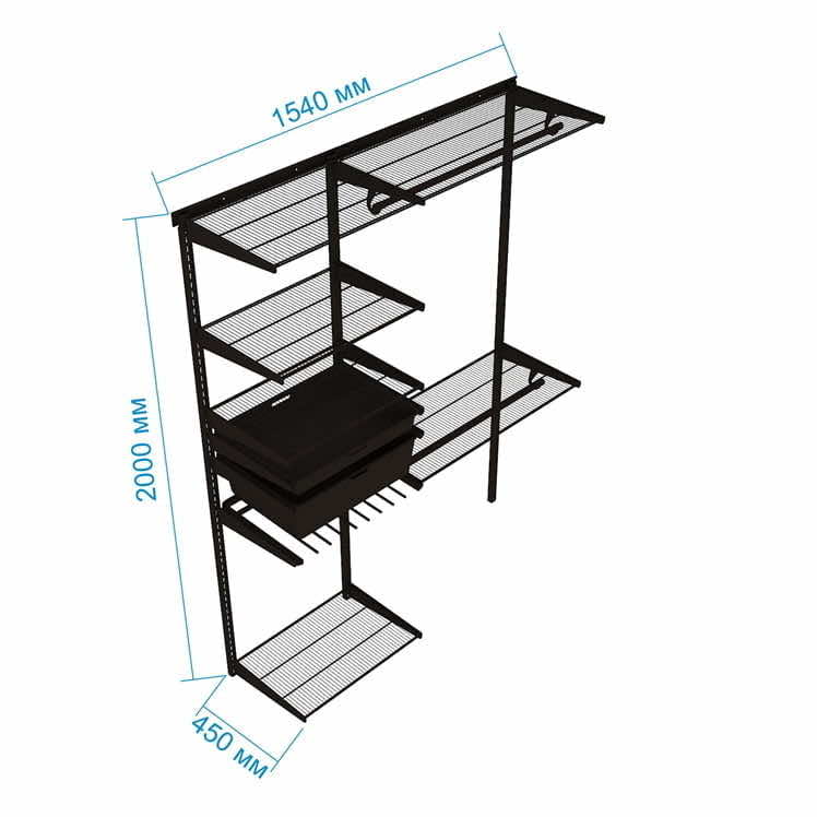 Гардеробная система Gardie для жилых пространств