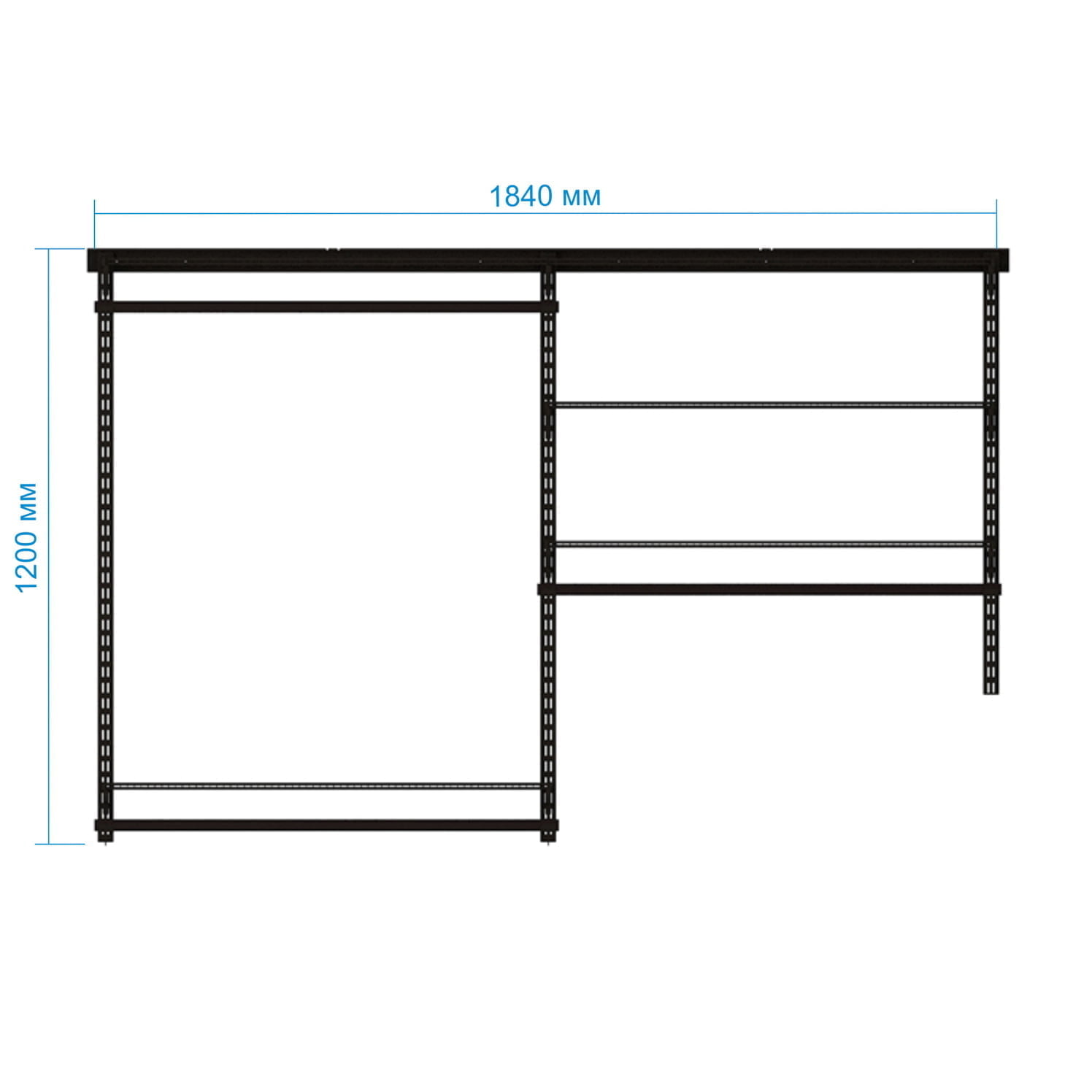 Гардеробная система Gardie для ниш и компактных помещений