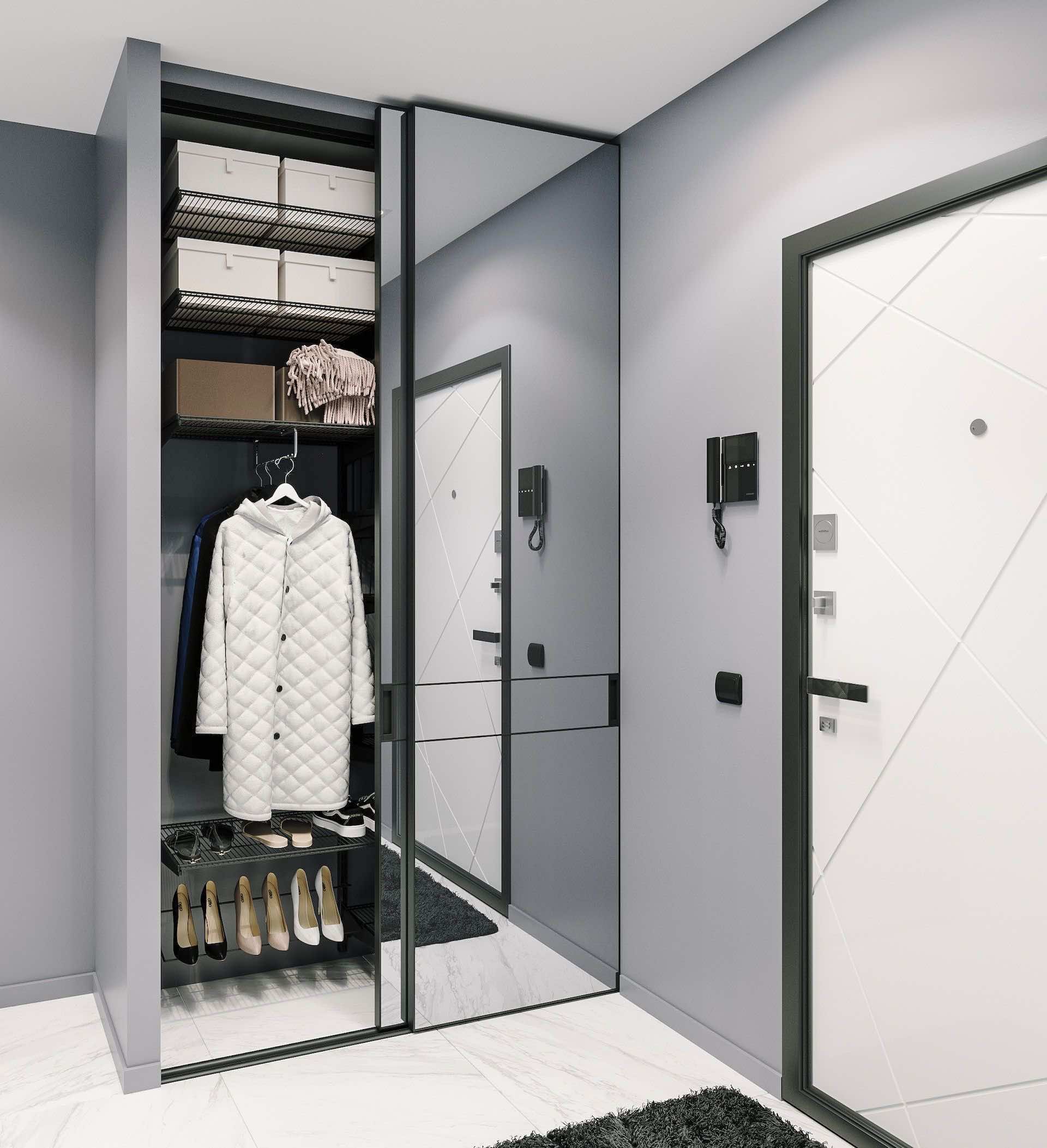 Гардеробная система GARDIE - рациональное использование пространства входной зоны