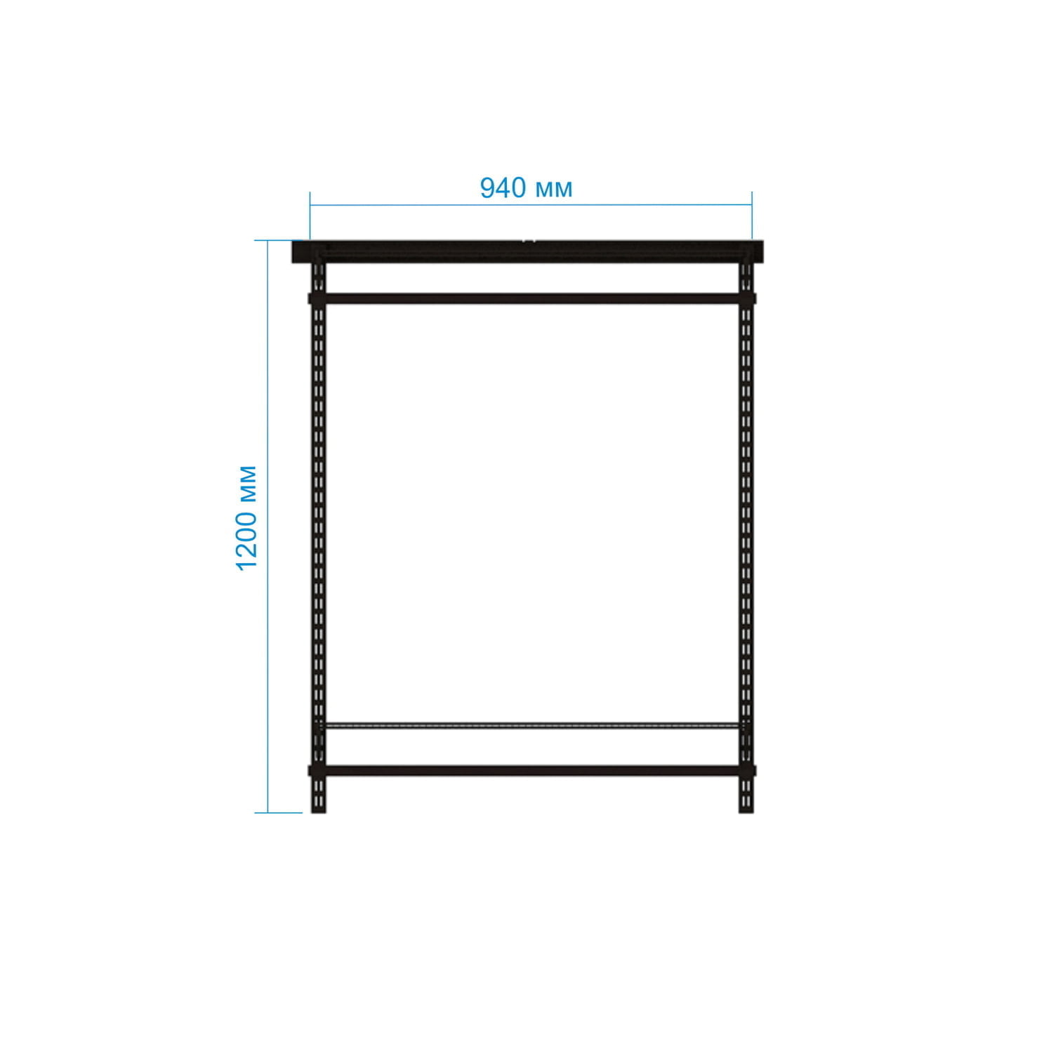Гардеробная система №7: окрашенная сталь, аккуратная линейная структура