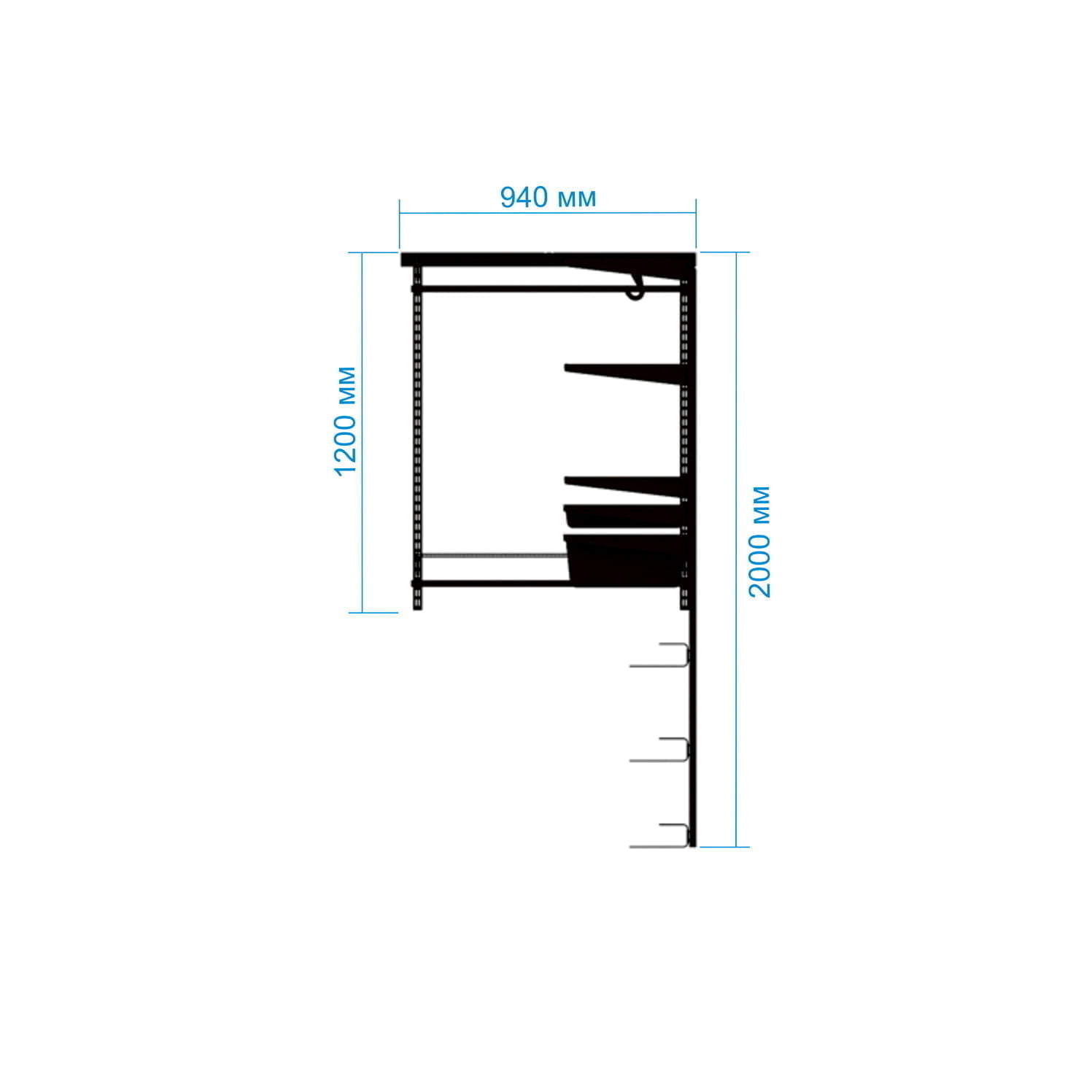Гардеробная система Gardie для компактных пространств