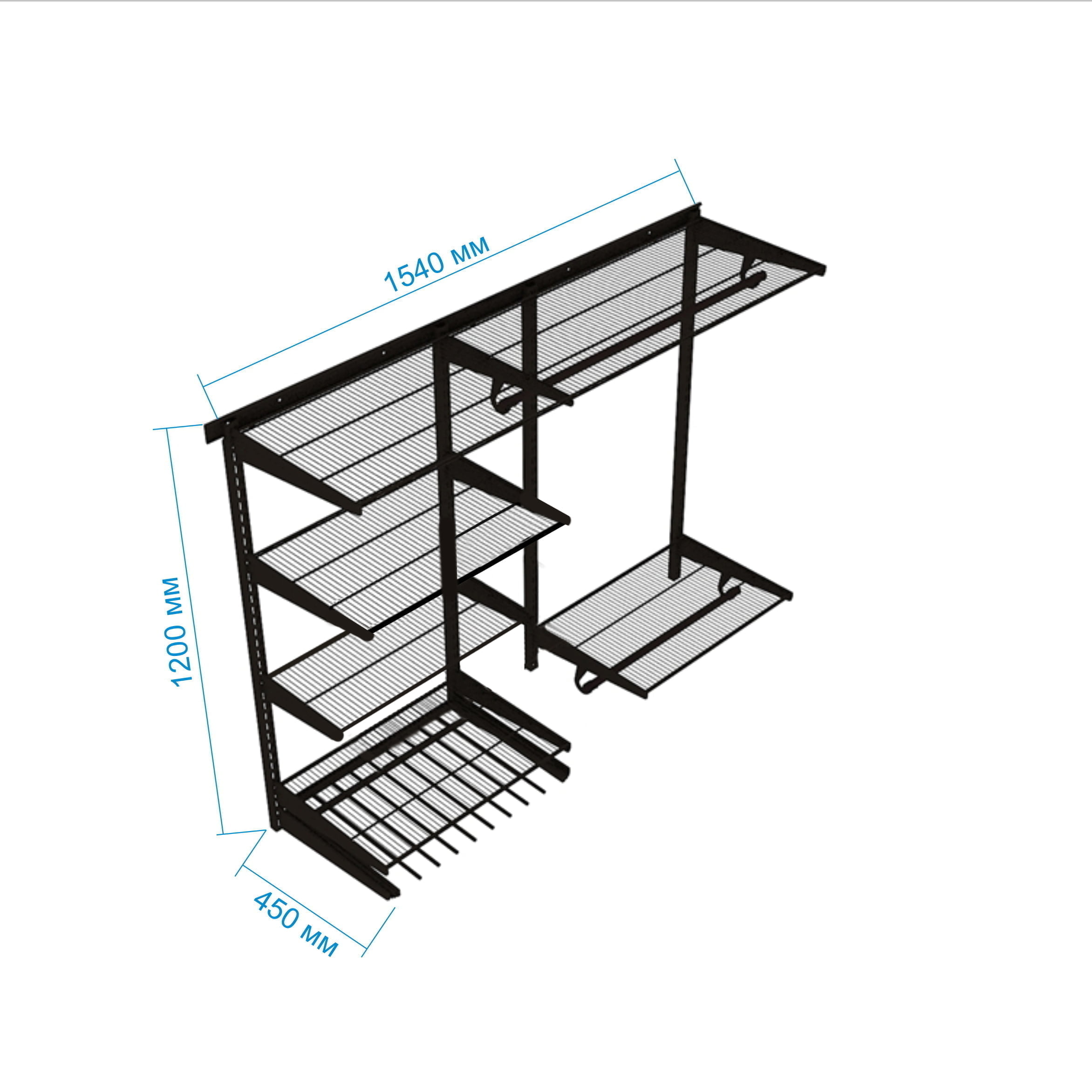 Гардеробная система Gardie для компактных пространств