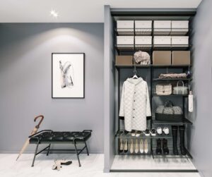 планировка гардеробной