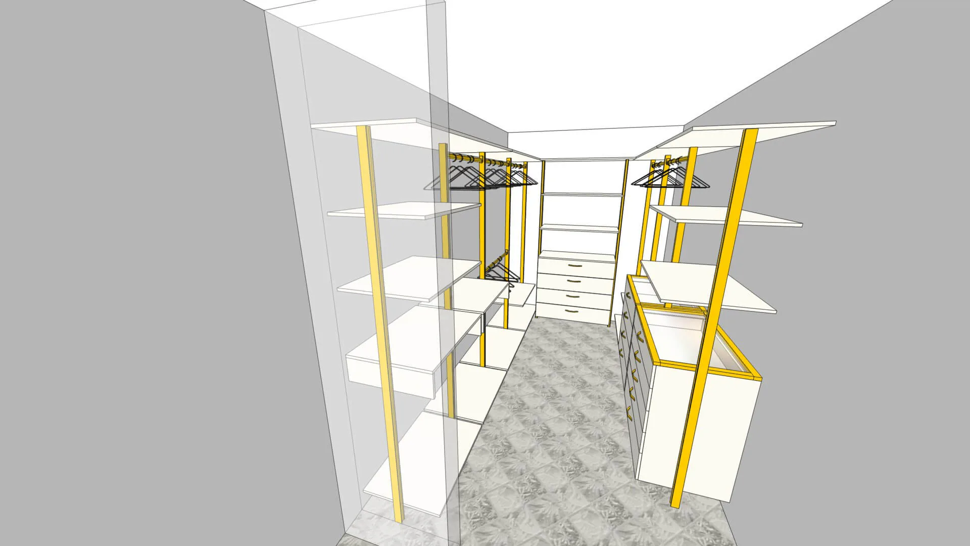 Гардеробная система SLIM