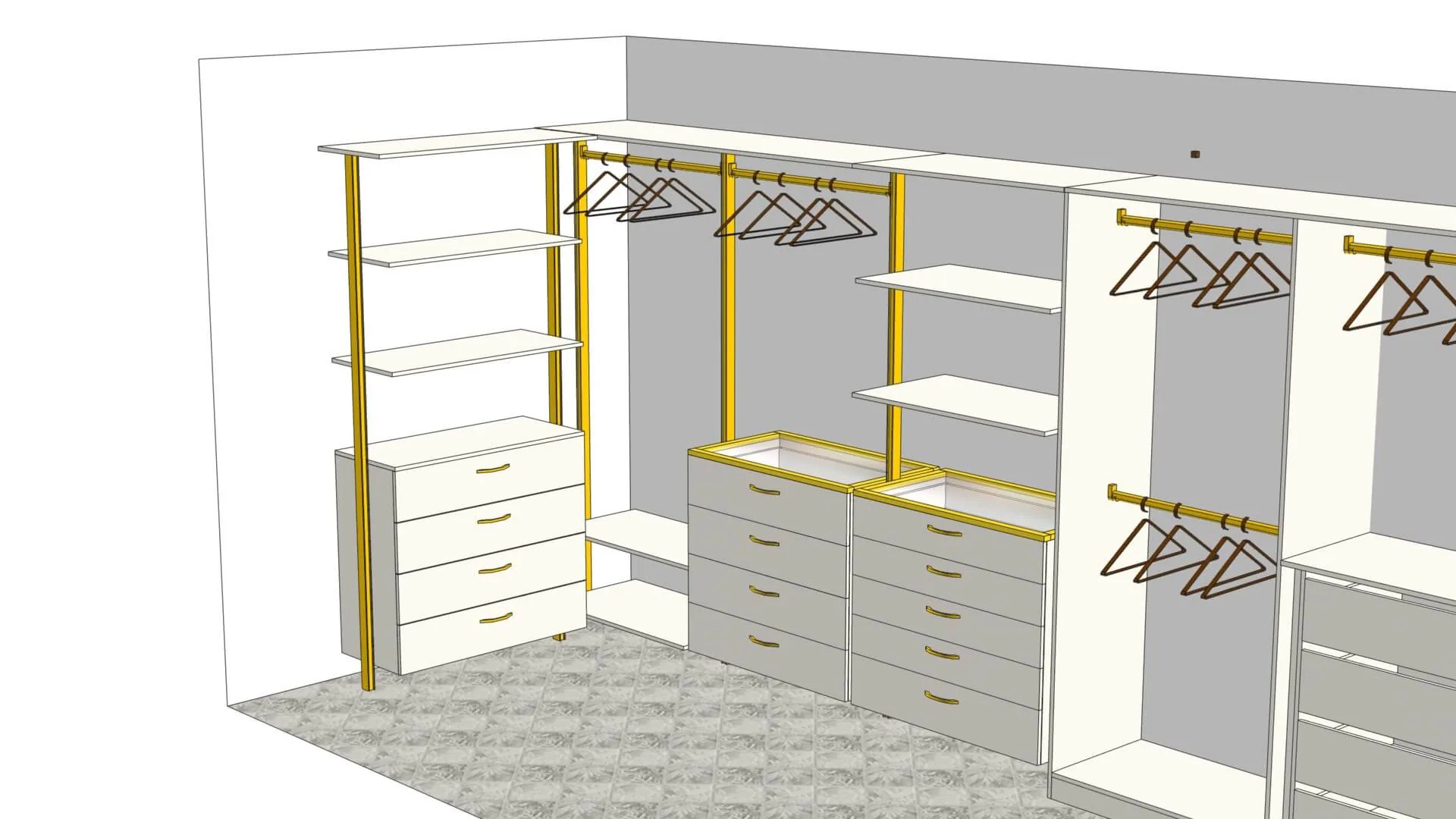 Гардеробная система SLIM