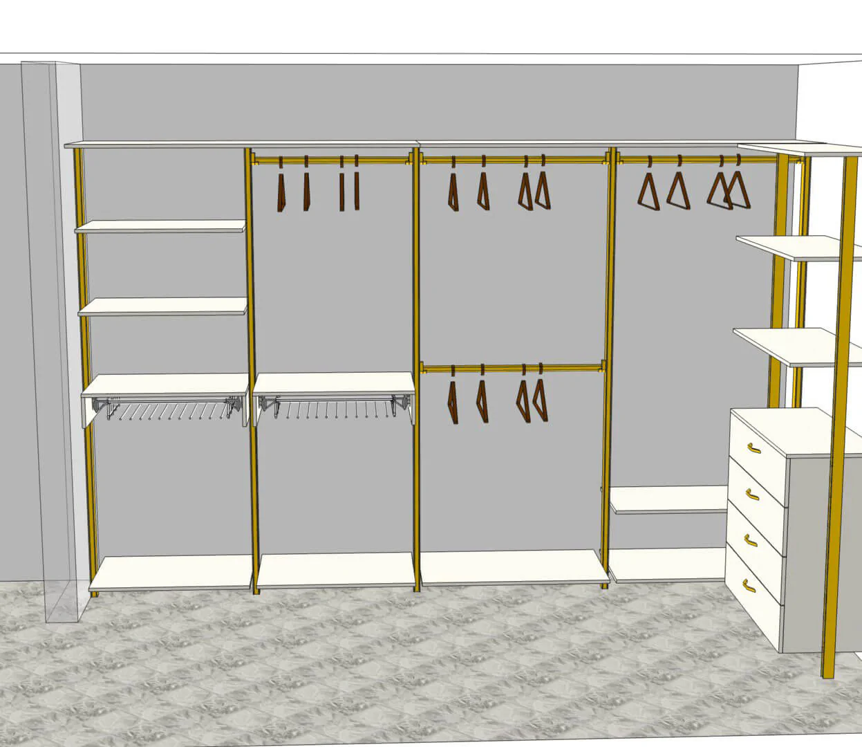 Гардеробная система SLIM