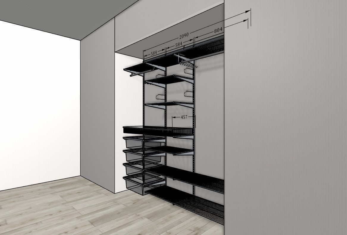 Шкаф-купе для гостиной/прихожей, размер 210x65x240 см