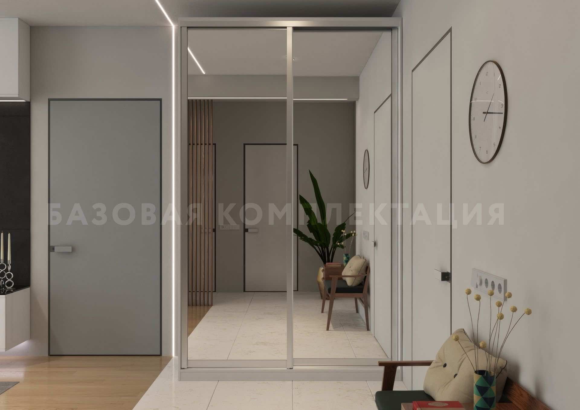 Шкаф со складными дверями в нише для гардеробной