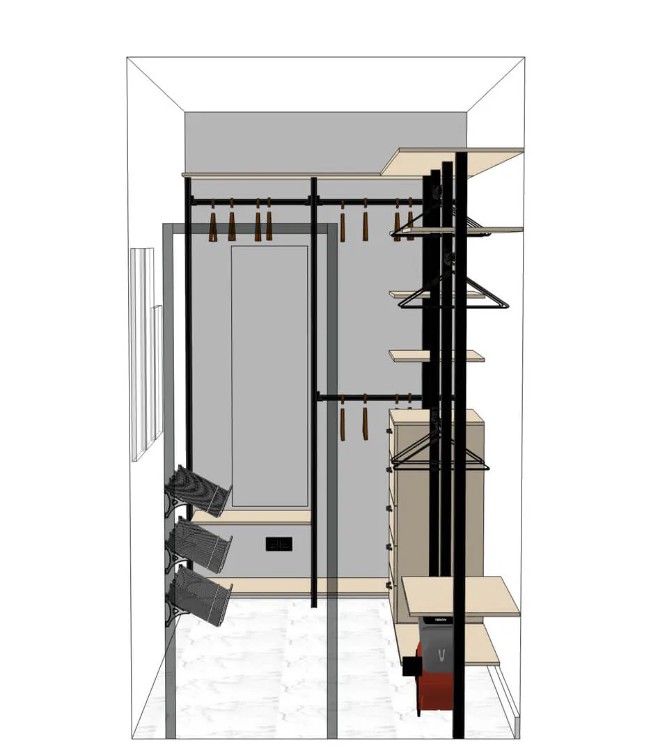 Гардеробная система Stilos для прихожей