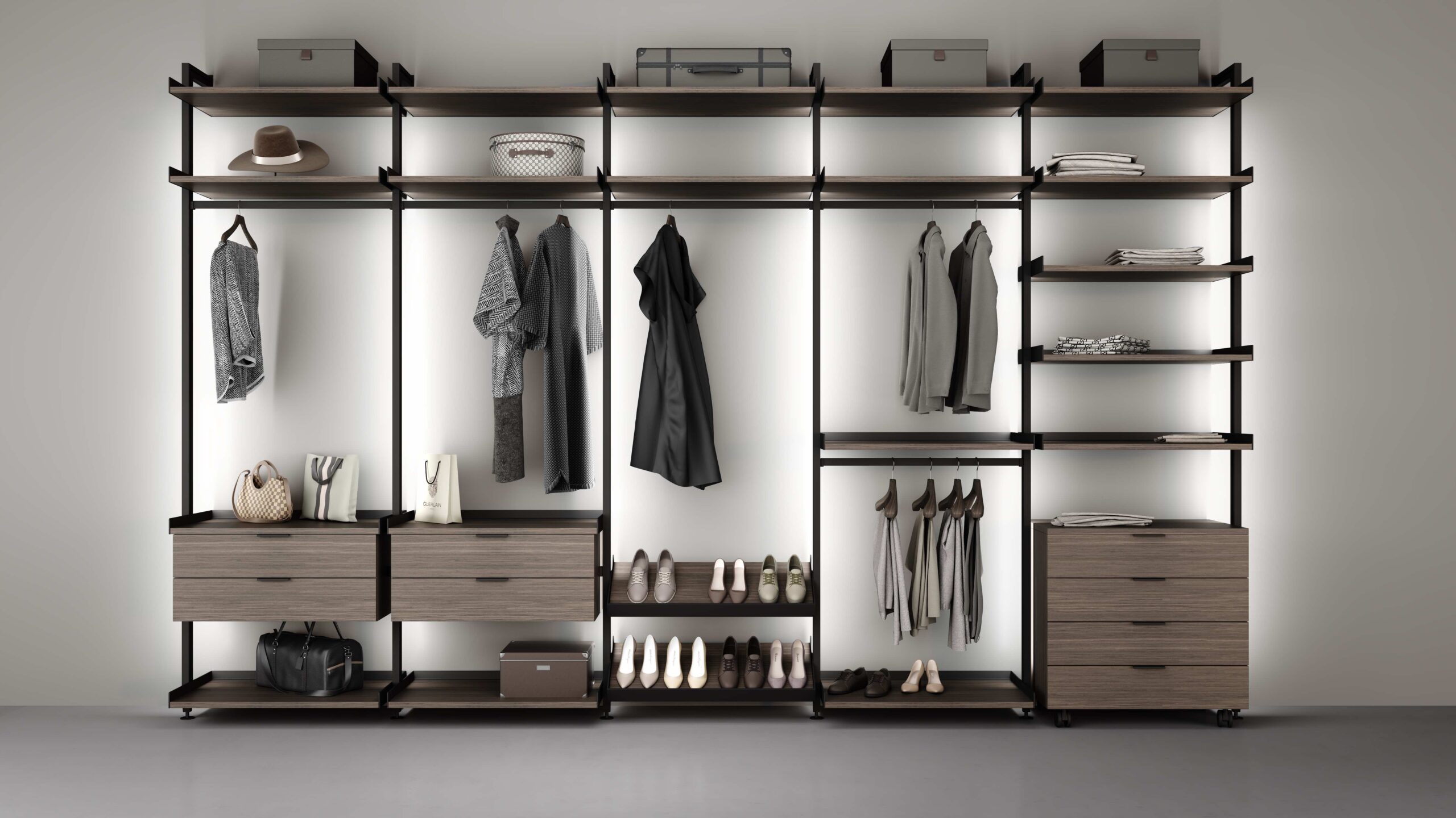 Гардеробные системы на заказ в Москве — точная геометрия и удобные сценарии