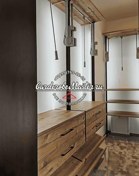 Деревянные модули хранения с подвесными механизмами