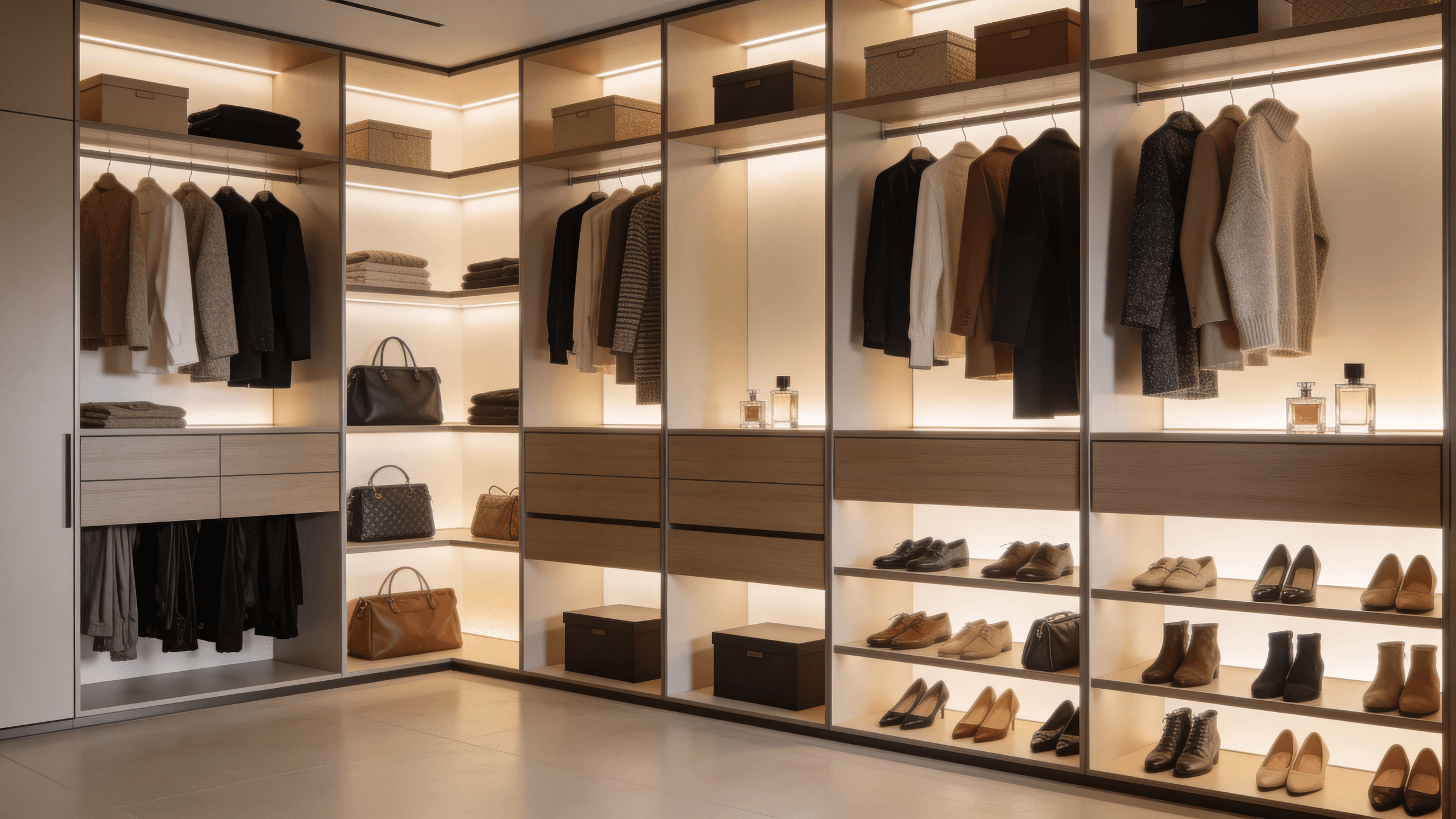 Гардеробные комнаты на заказ