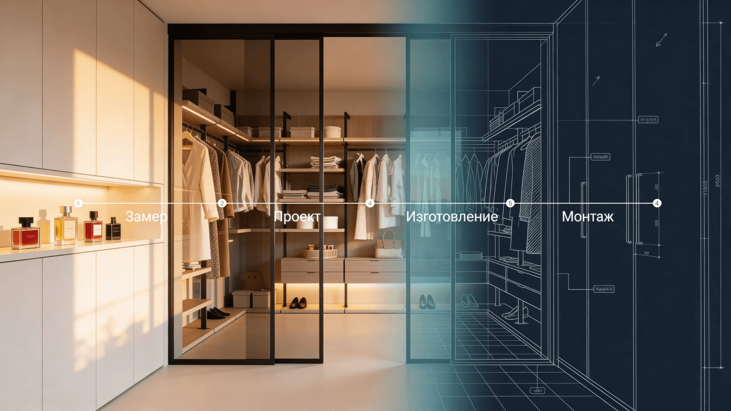 Стоимость гардеробной системы под задачи, а не метры