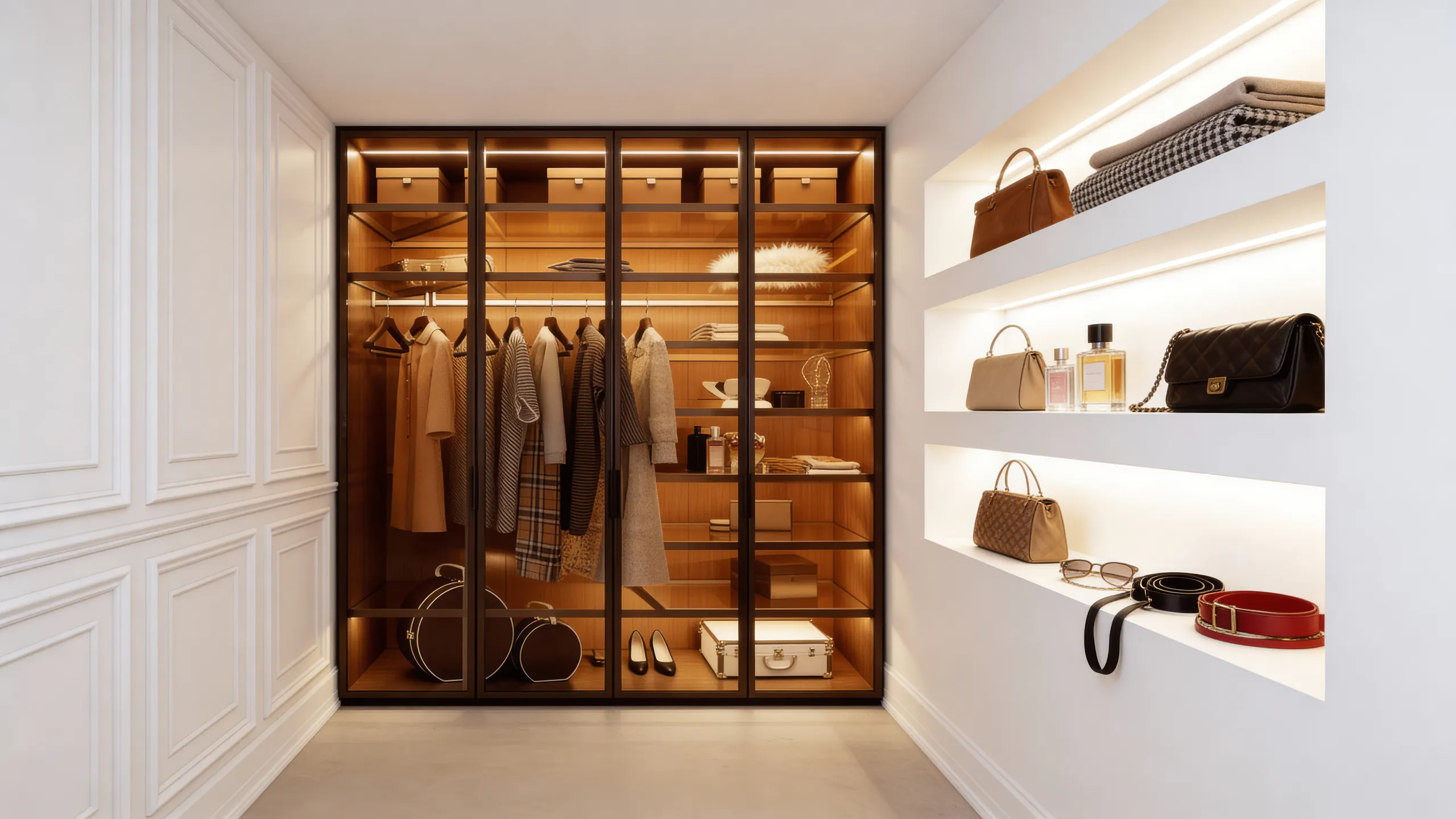 Проём собран — интерьер спокойный