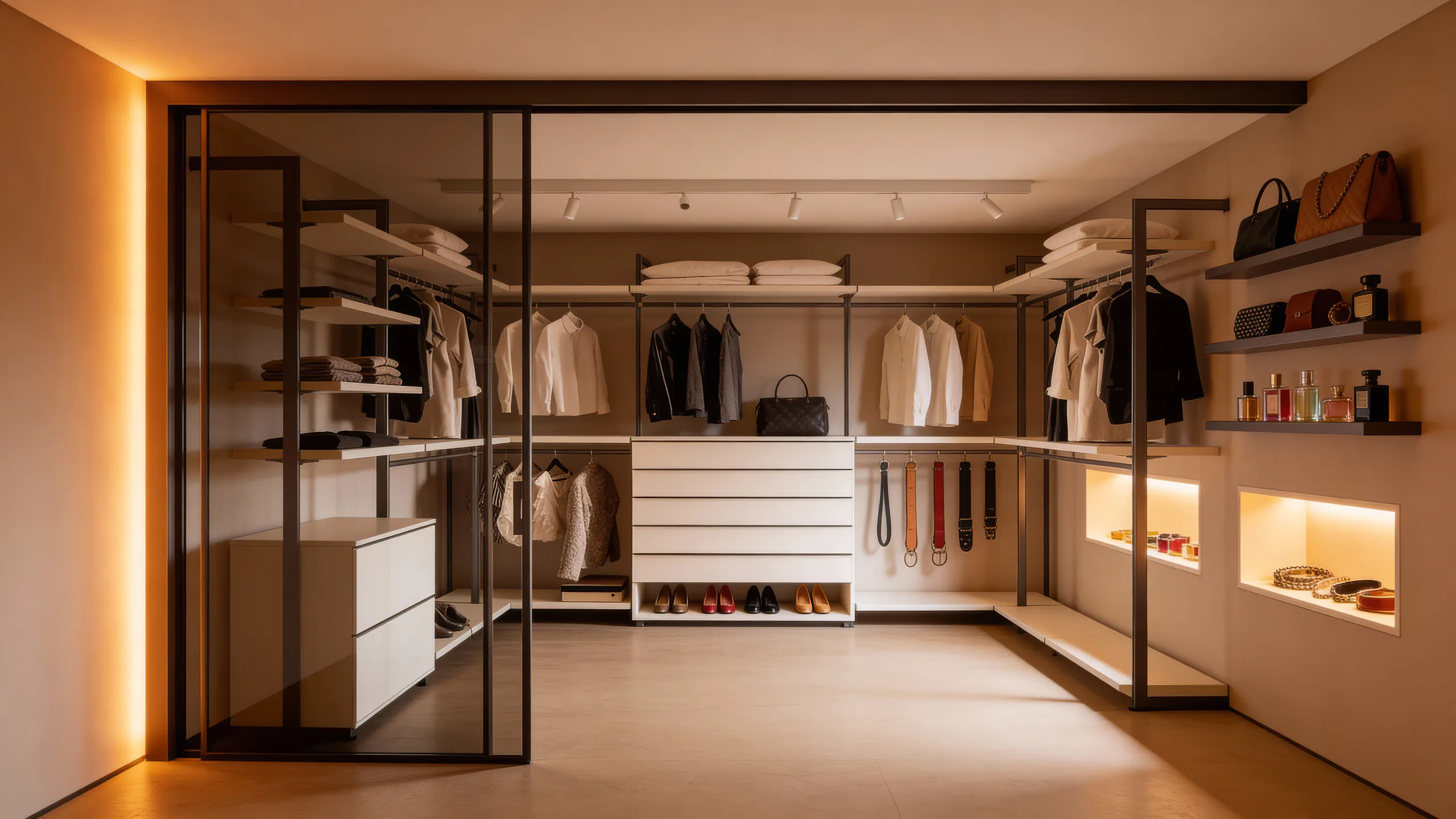 Гардеробные комнаты и системы