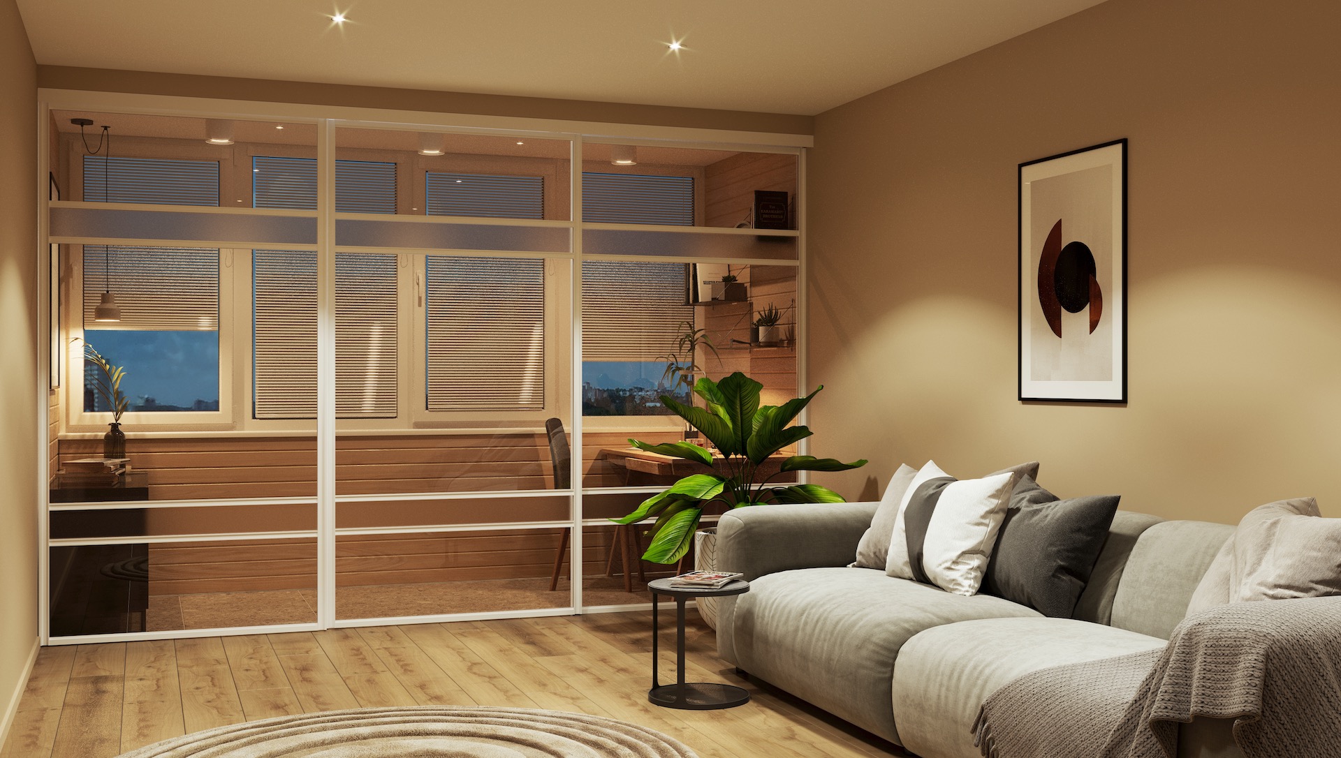 Перегородки и двери-купе в Москве — зонирование без визуальной тяжести