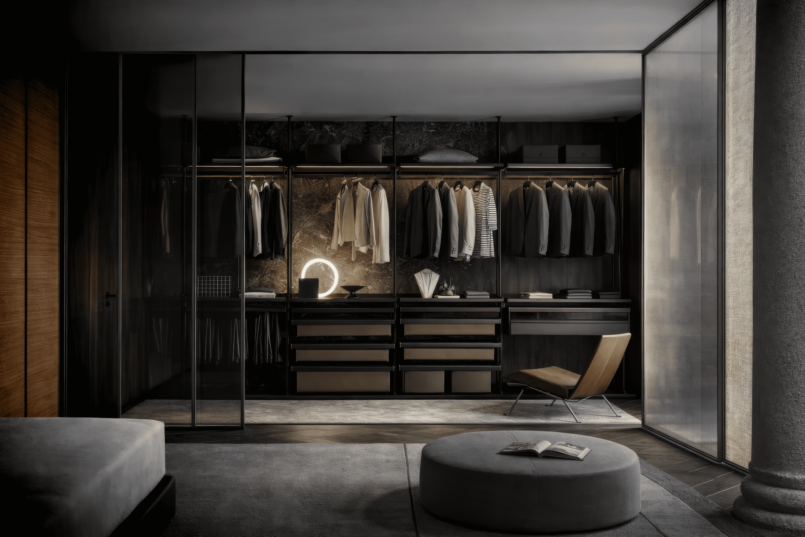 Гардеробные системы на заказ в Москве