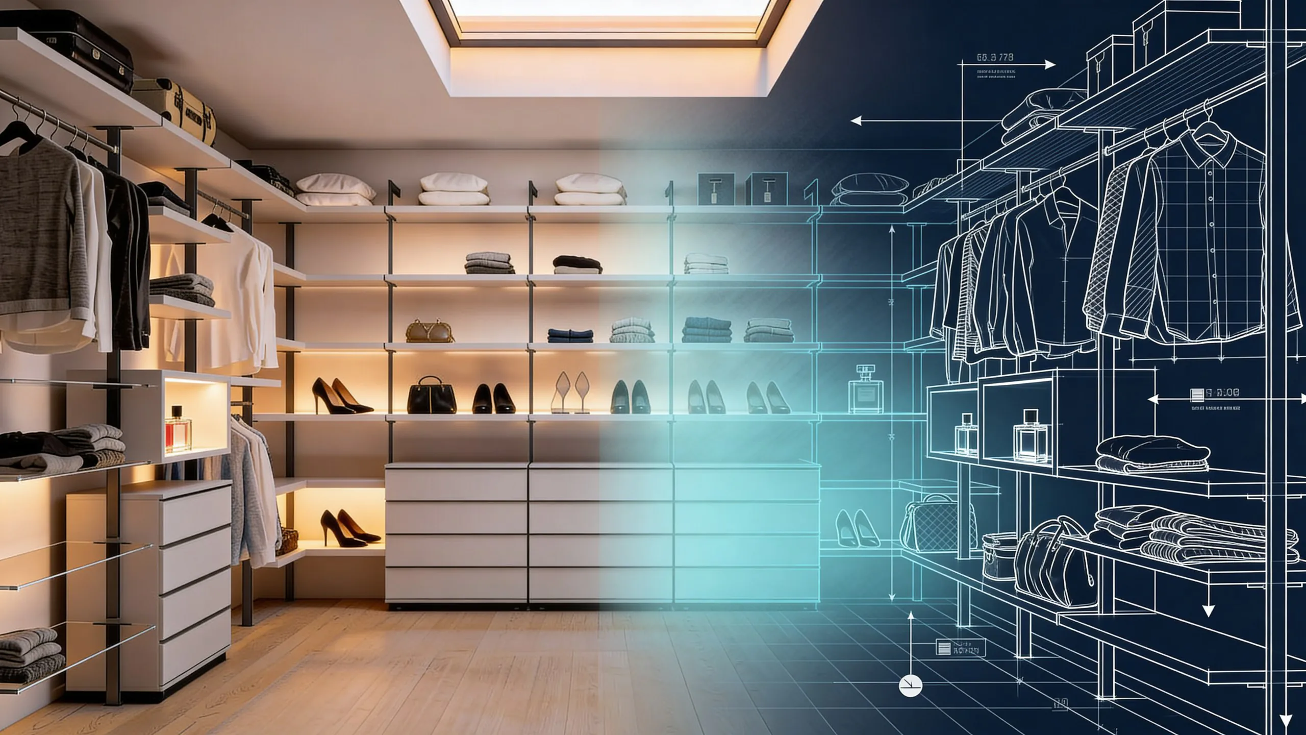 Проект гардеробной под ваши размеры