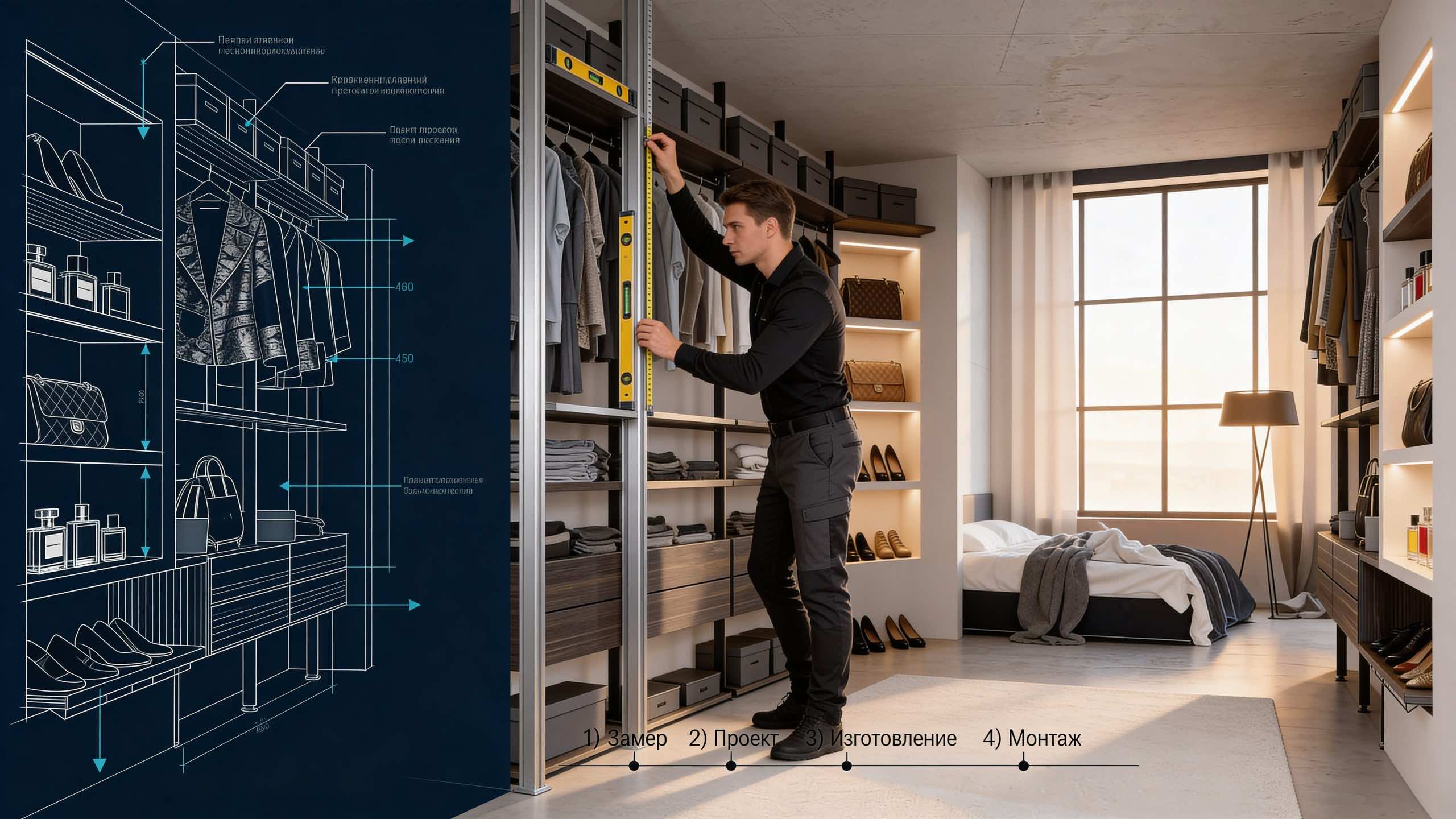 Спокойная консультация по гардеробным системам без продажи и давления