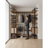 Гардеробная система Vitra Black с дверями купе и LED-подсветкой — основной вид, гардеробная на заказ