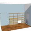 Гардеробная система VITRA ALUM с ЛДСП Egger в мансардном помещении — ракурс 7
