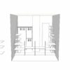 Гардеробная на мансарде на алюминиевых стойках SLIM с ЛДСП Egger — ракурс 7, гардеробная на заказ