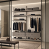 Гардеробная система Vitra Alum RP1 для хранения одежды и аксессуаров — сгенерированное изображение 1