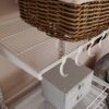 Деталь системы хранения с крючками и коробками