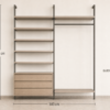 Гардеробная система Vitra Alum для балкона — ракурс 4