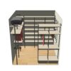 Гардеробная система Vitra алюминий 276x249 см — ракурс 3, гардеробная на заказ