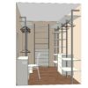 Гардеробная система Vitra алюминий 270x216 см — ракурс 4, гардеробная на заказ