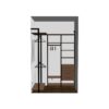 Прихожая на стойках Vitra Black с высококачественным ЛДСП Egger — Гардеробная в прихожей — ракурс 4, гардеробная на заказ
