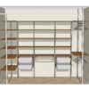Гардеробная система Vitra на металлических стойках с ЛДСП Egger — гардеробные системы — ракурс 3, гардеробная на заказ