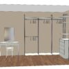 Гардеробная система Vitra алюминий 270x216 см — ракурс 5, гардеробная на заказ
