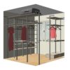 Гардеробная система Vitra алюминий 276x249 см — ракурс 5, гардеробная на заказ