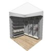 Гардеробная на стойках Vitra в светло-сером цвете — ракурс 4