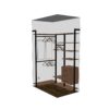 Прихожая на стойках Vitra Black с высококачественным ЛДСП Egger — Гардеробная в прихожей — ракурс 5, гардеробная на заказ
