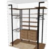 Гардеробная система Vitra Black с металлическими стойками и ЛДСП Egger — Гардеробная на стойках — ракурс 4, гардеробная на заказ
