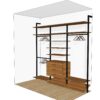 Гардеробная система Vitra Black на металлических стойках — гардеробные системы — ракурс 5, гардеробная на заказ